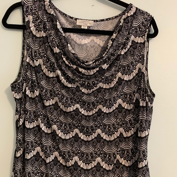 Tahari Tops - 2 for $30-Tahari  PXL B&W draped front sle…